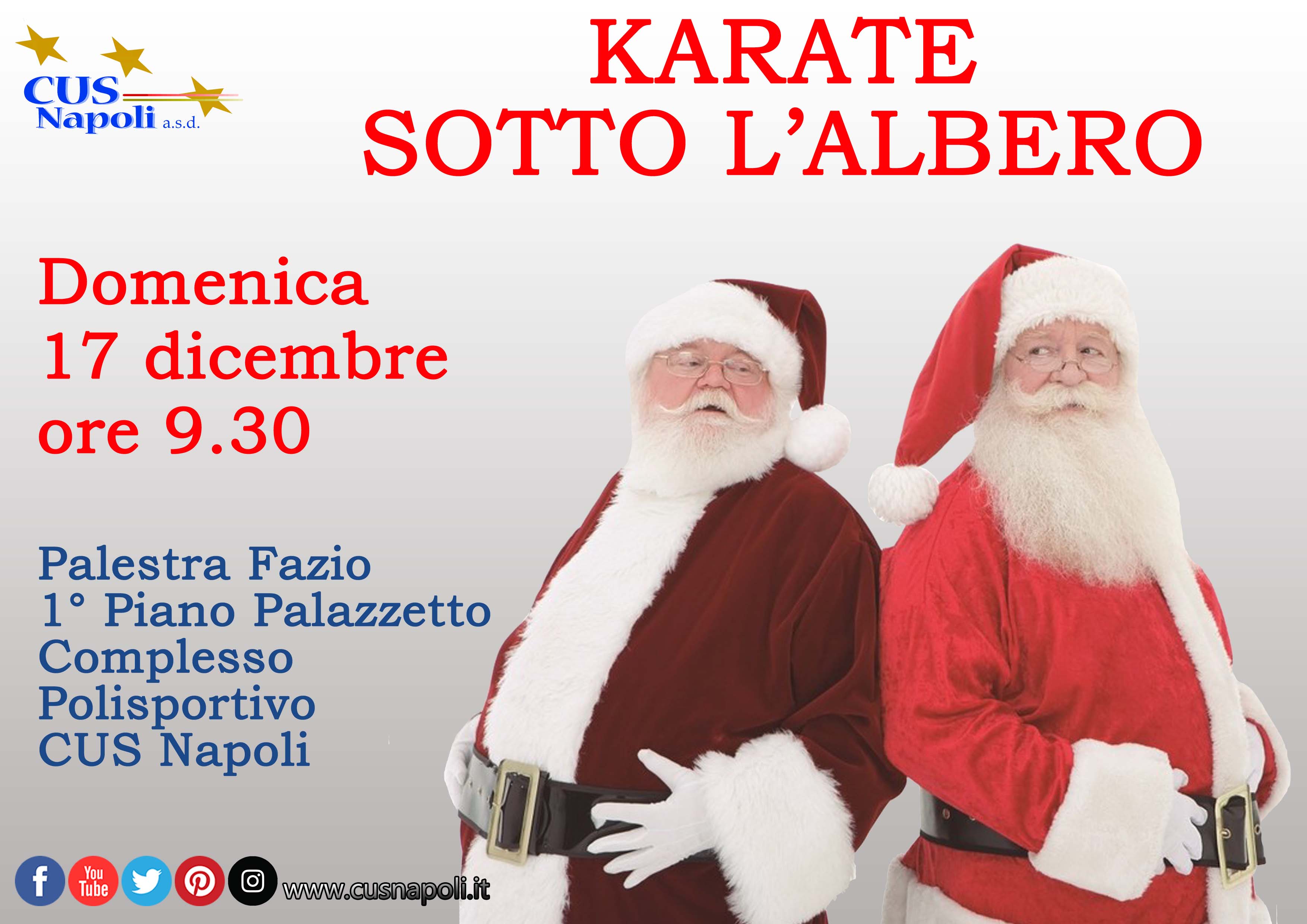 Babbo Natale Karate.Karate Sotto L Albero Cus Napoli