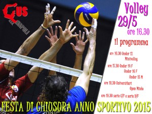festa fine anno VOLLEY 2015