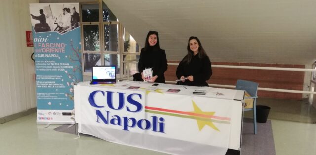 Il CUS Napoli presente all’Univexpò con un proprio punto informativo