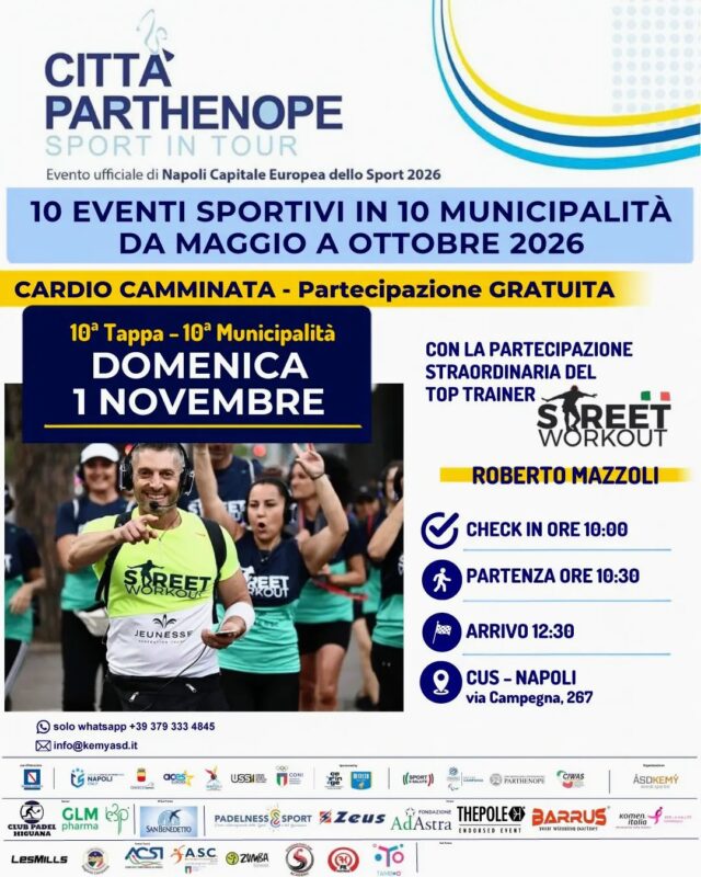 Domenica 1 novembre al CUS un evento da non perdere