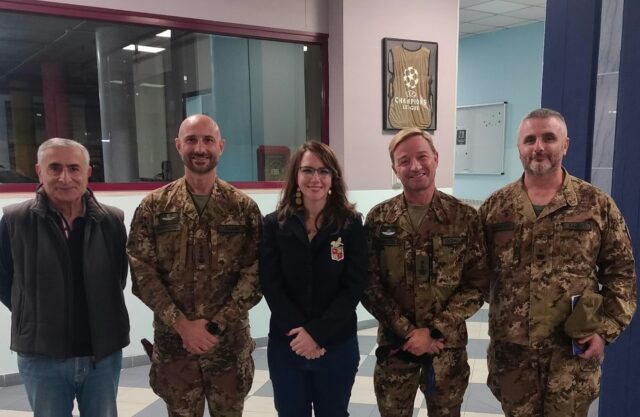 Il Comandante della Nunziatella in visita al CUS Napoli