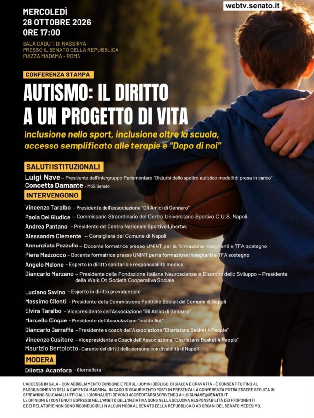 Il commissario P. Del Giudice al Senato della Repubblica per rappresentare il CUS sul tema dello sport inclusivo