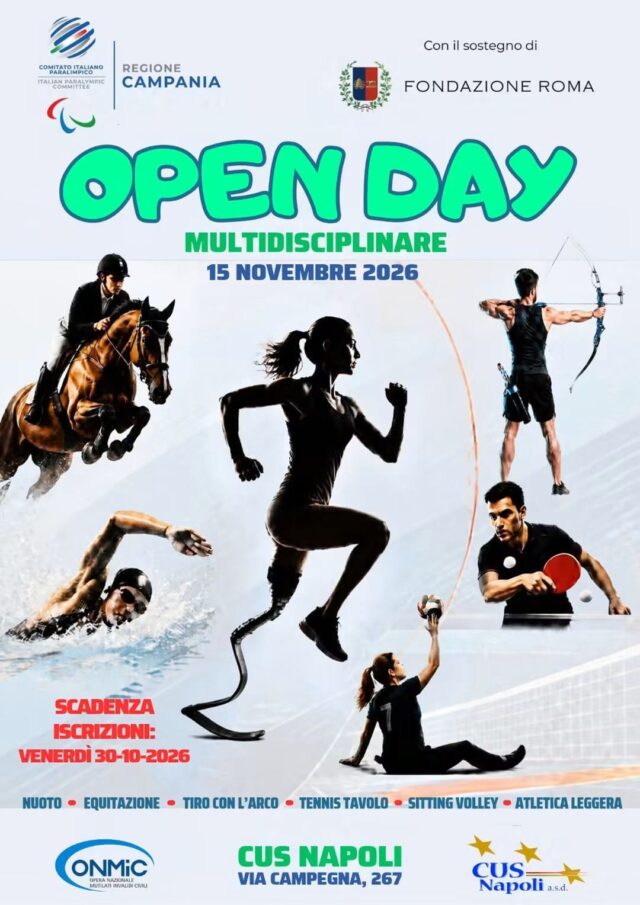 Open day multidisciplinare aperto a persone con disabilità fisica