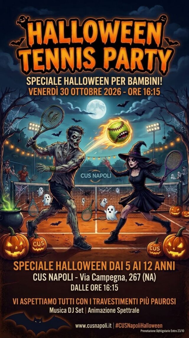 Tennis: Tutti in campo per lo speciale di Halloween – CUS Napoli