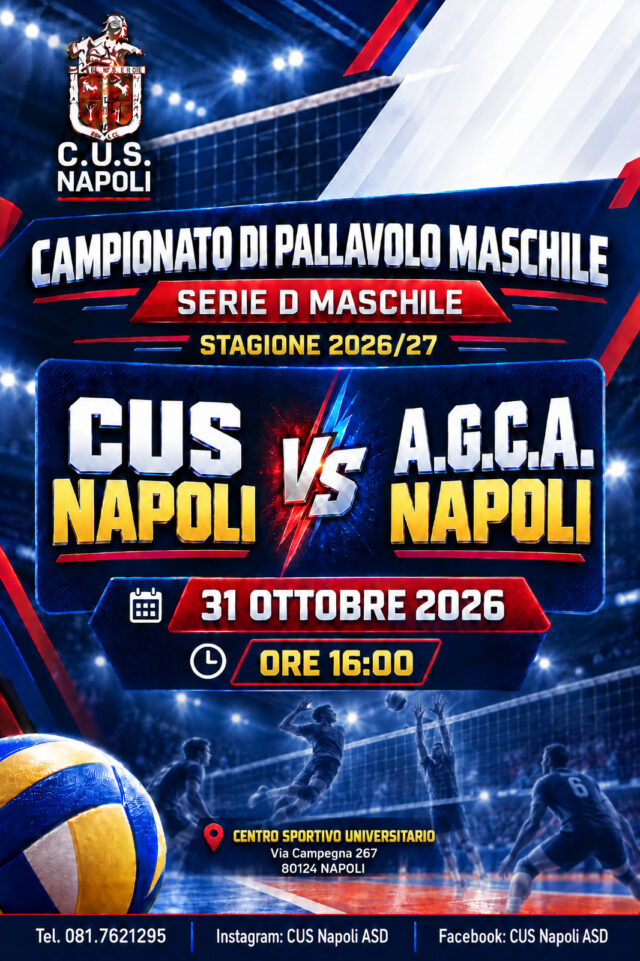 Volley – serie D maschile: Tutti al CUS per l’esordio in campionato